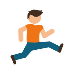 Man person concept represented by avatar icon. isolated and flat illustration 