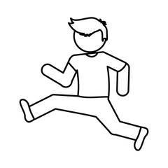 Obraz premium Man person concept represented by avatar icon. isolated and flat illustration 