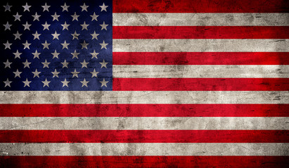 Grunge USA Flag