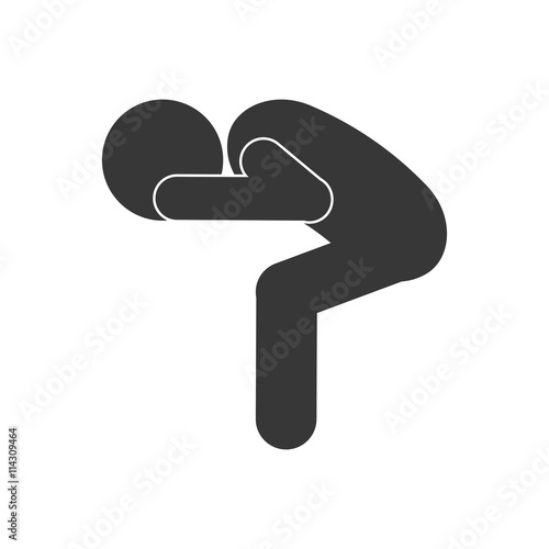 "Resting and sleep concept represented by pictogram sleeping icon