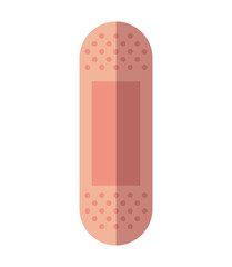 Medical and Health care concept represented by bandage icon. isolated and flat illustration 