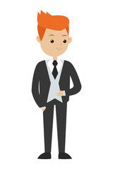 man formal suit icon