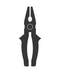 Tool concept represented by pliers icon. isolated and flat illustration 