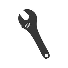 Tool concept represented by wrench icon. isolated and flat illustration 