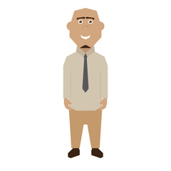 Isolated Businessman