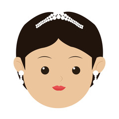 woman elegant hair icon