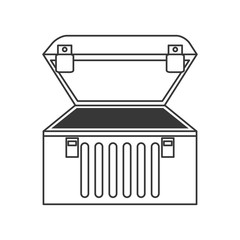 Tool concept represented by tool kit icon. isolated and flat illustration 