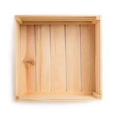 Empty wooden box