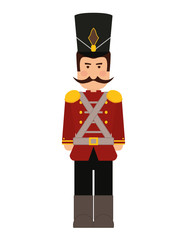 Toy concept represented by soldier icon. isolated and flat illustration 