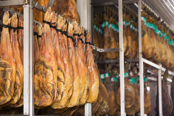 Joints of jamon: bodega phase.