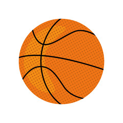 Basketball concept represented by ball icon. isolated and flat illustration 
