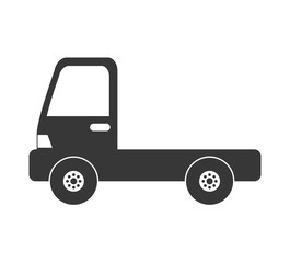 Delivery and Shipping concept represented by truck icon. isolated and flat illustration 