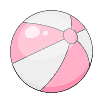 Beach ball colorful icon