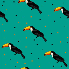 Textile Design toucan seamless
