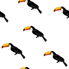 Textile Design toucan seamless

