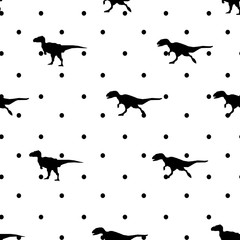 vector, illustration, dinosaur, abstract art. tyrannosaurus. seamless