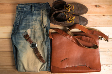 Men's casual outfits with accessories
