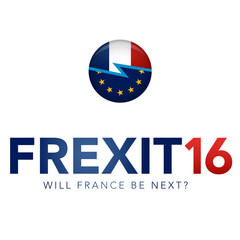 Fototapeta premium FREXIT France Decision to Leave the EU