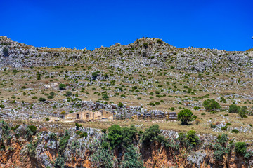 abandoned farm house in Sicily