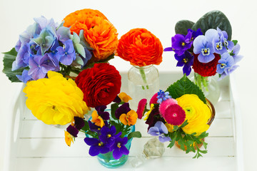 Colorful cut flowers