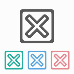 Obraz premium no, false icon