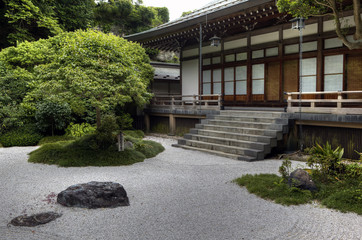 Zen garden in Japan