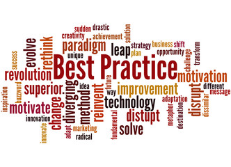 Best Practice, word cloud concept