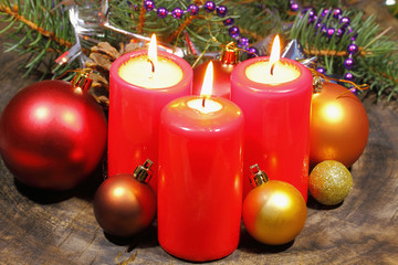 Fototapeta na wymiar Advent candles