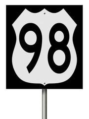 Sign for Highway 98