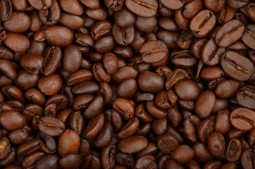 Coffee beans background