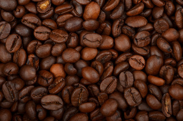 Coffee beans background