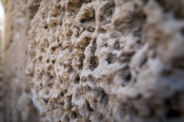 Citadel Ashdod (Ashdod-Sea, also known as Minat al-Qal'a), an archaeological site on the coast of the Mediterranean Sea. Ashdod, Israel, June 2016.