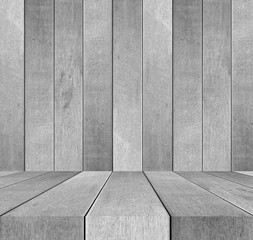 Grey wood room texture background