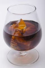 whisky of a stake and ice