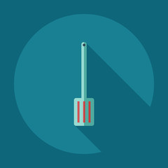 Flat modern design with shadow icons spatulas