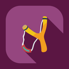 Flat modern design with shadow  Icon slingshot