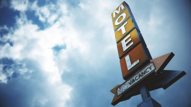 Old Grungy Motel Sign under Daytime Cloudy Sky Timelapse
Real Clouds Timelapse and 3D Design Composite