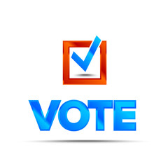 Vote badge for election