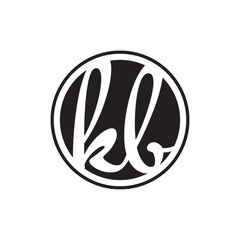 initial letter logo circle with ring