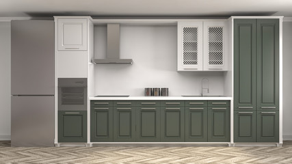 Fototapeta na wymiar Kitchen interior. 3d illustration