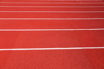 running track in sport field
