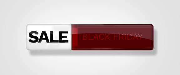 red glossy sale icon button blank isolated