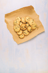 Homemade american chocolate chip cookies