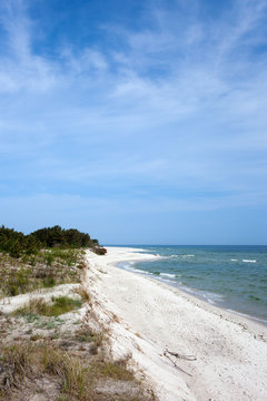 Hel Peninsula and Beach at Baltic Sea in Poland