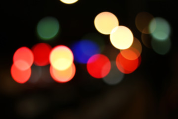 blurred colored highlights