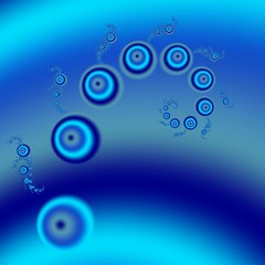 Colored fractal background