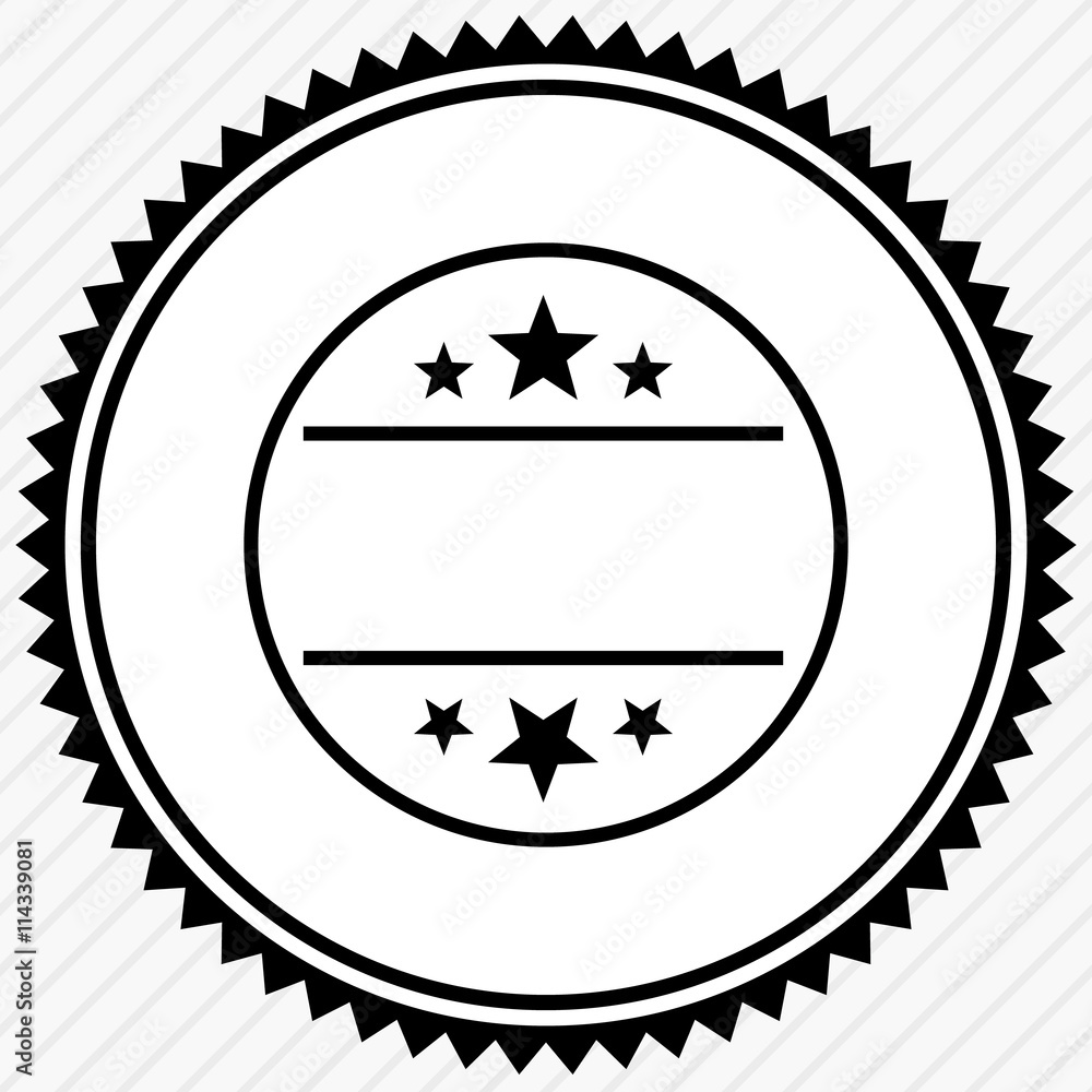 Poster badge, seal with empty space. button, label template.