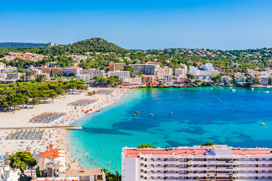 Spanien Mallorca Strand Küste Bucht Santa Ponsa