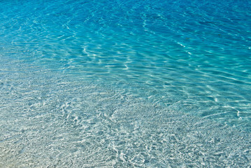 Clear transparent water background with ripples