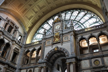 Antwerpen. Anvers, gare ferroviaire. Belgique.